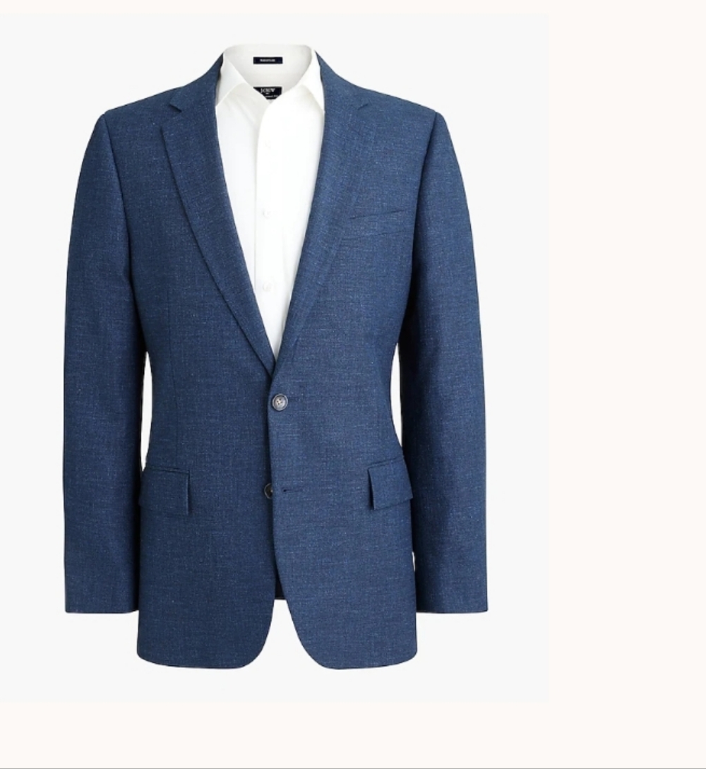 J Crew Factory Slim-fit Thompson cotton suit jacket CA455 Size 40S